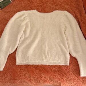 Fuzzy Cream Women's Sweater